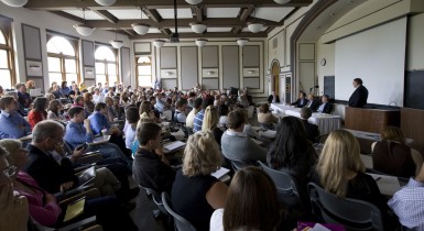 Class in Neff Hall Auditorium
