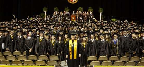 Brian Brooks with Spring 2012 Graduates
