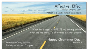 Affect vs. Effect