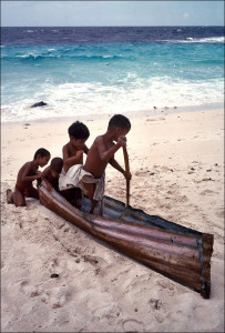Children At Play on Beach