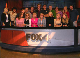 Students at FOX 4 News Desk