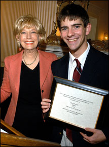 Lesley Stahl and Sean Powers