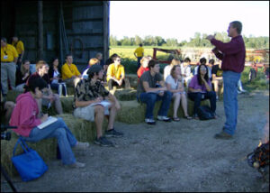 Kelly Forck Discusses Biotechnology with Students