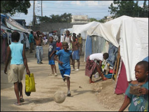 Displaced Persons Camp in Haiti