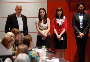 John Fennell, Brooke Still, Bailey Jones and Elise Catchings at Meredith Corp.