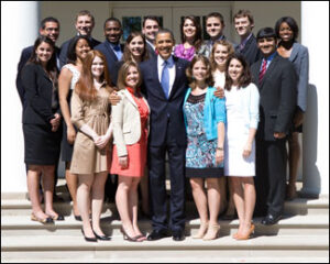 Mizzou Students in the Rose Garden