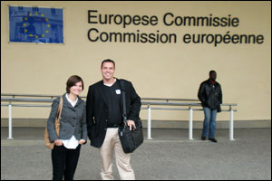 Rebecca Wolfson and Brian Jarvis at the European Union