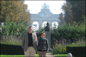 Brian Jarvis and Rebecca Wolfson in Leopold Park