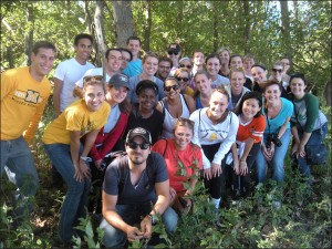 MOJO Ad Students on Hike at Big Muddy Refuge