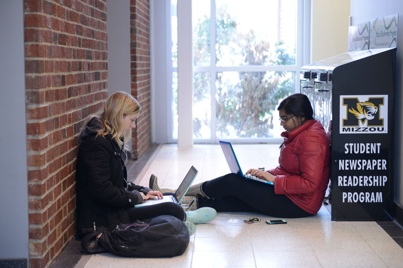 Missouri Students with Laptops