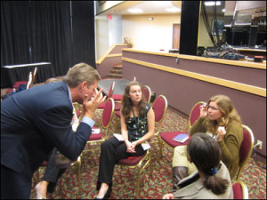 Bruce Rasa with Missouri Journalism Students