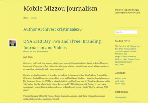 Mobile Mizzou Journalism Website