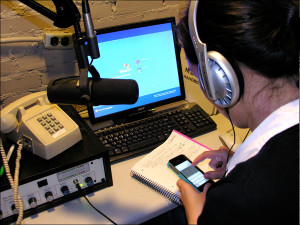 Student Working at KBIA-FM
