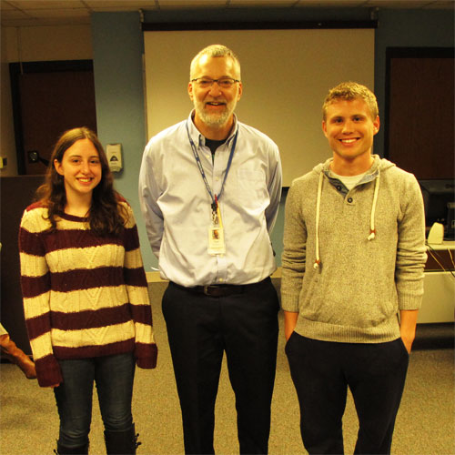 Dani Kass, Tom Warhover and Brandon Foster
