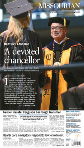 Columbia Missourian Front Page