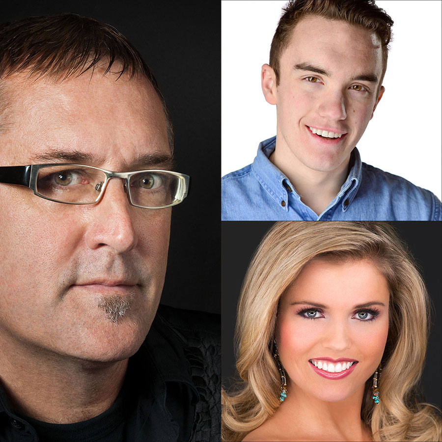 Brian Smith, BJ '81, Matt Ingram and and Katie Moeller