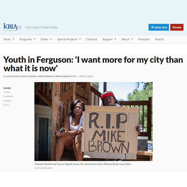 Youth in Ferguson on KBIA-FM
