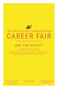 2016 Strategic Communication Career Fair