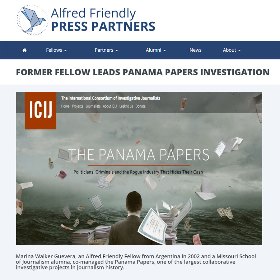 Alumna Marina Walker Leads Panama Paper Investigation, Shares Project with Students