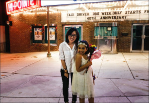Graduate student Yuting Jiang and the film's subject, Mazy Gilleylen, appeared together at QFest St. Louis on April 26.
