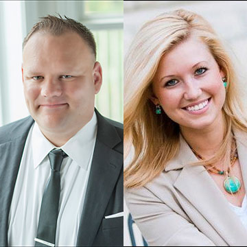 Douglas Wilbur and Danielle Myers