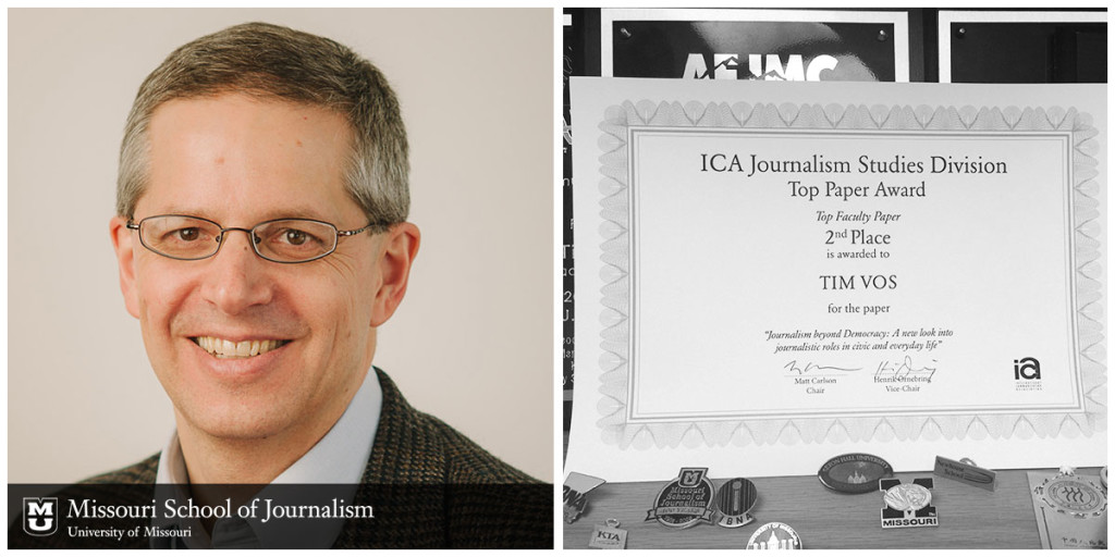 Tim Vos Wins Research Award at International Communication Association 2016