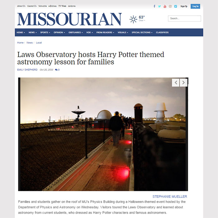 Columbia Missourian Oct. 26 Article