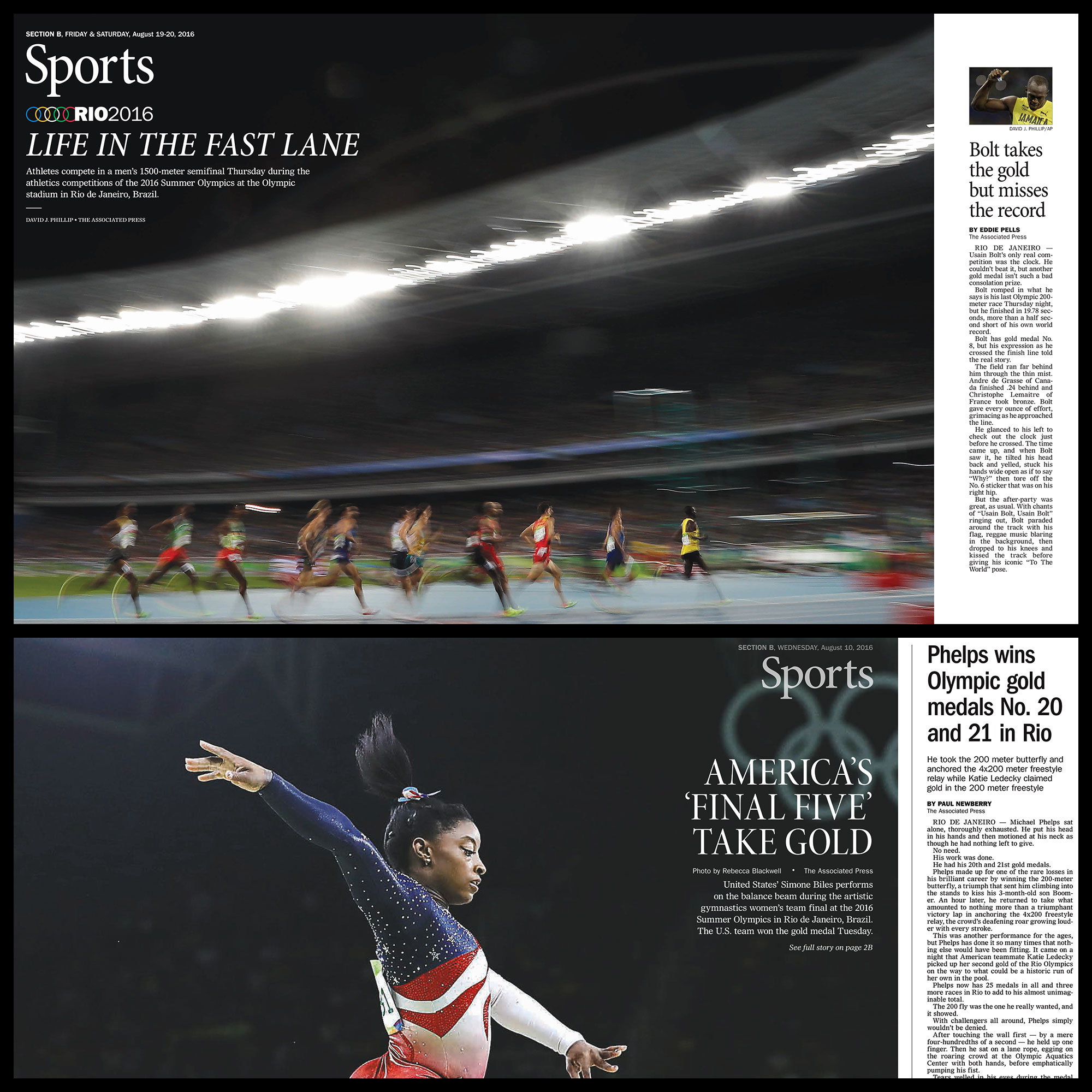 Columbia Missourian Earns International Recognition for Olympic Page Design