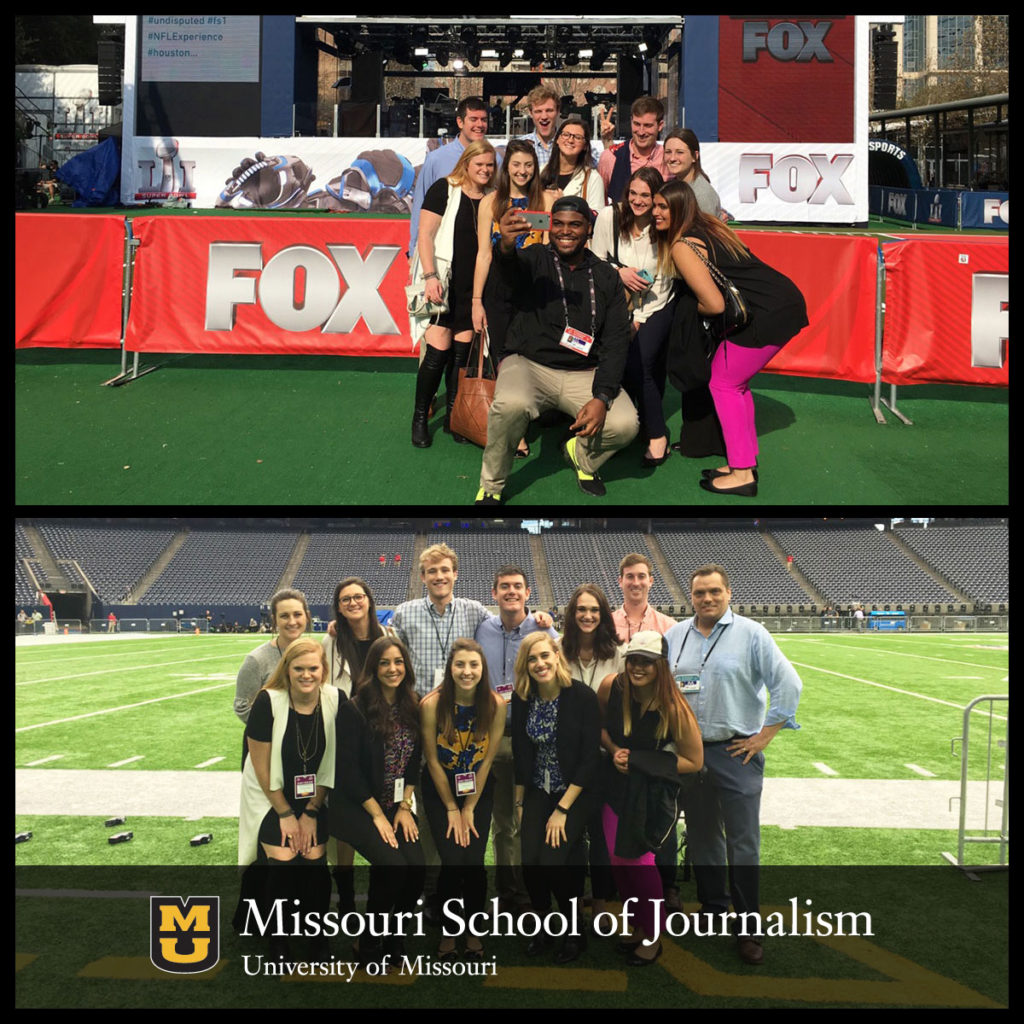 AdZou Students Gets Behind-the-Scenes Look at Super Bowl LI Preparations