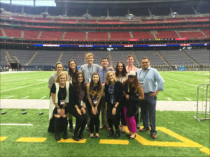 Students from Missouri and North Carolina Tour NRG Stadium