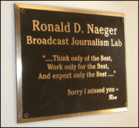 Ronald D. Naeger Broadcast Journalism Lab