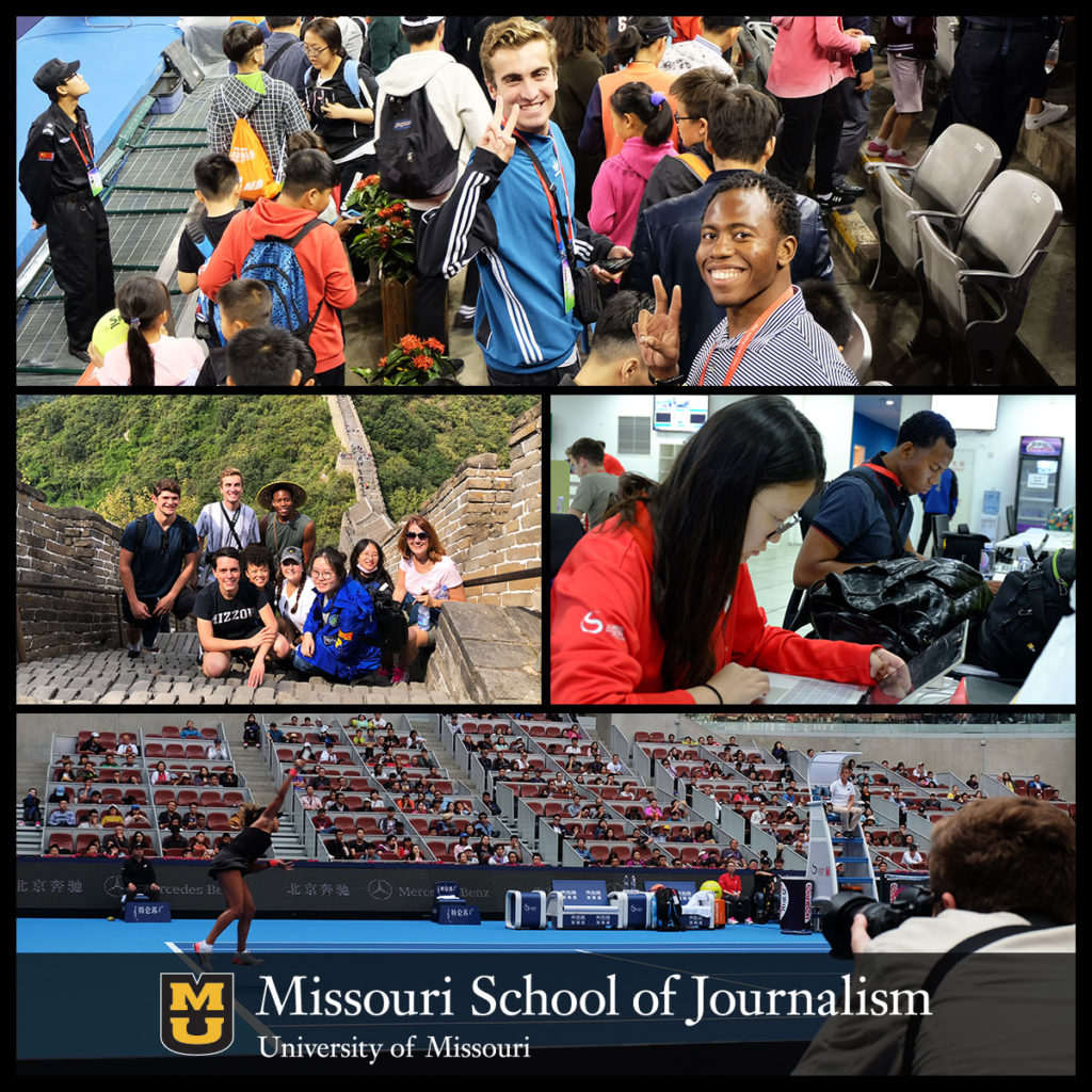 Missouri Student Journalists at 2018 China Open