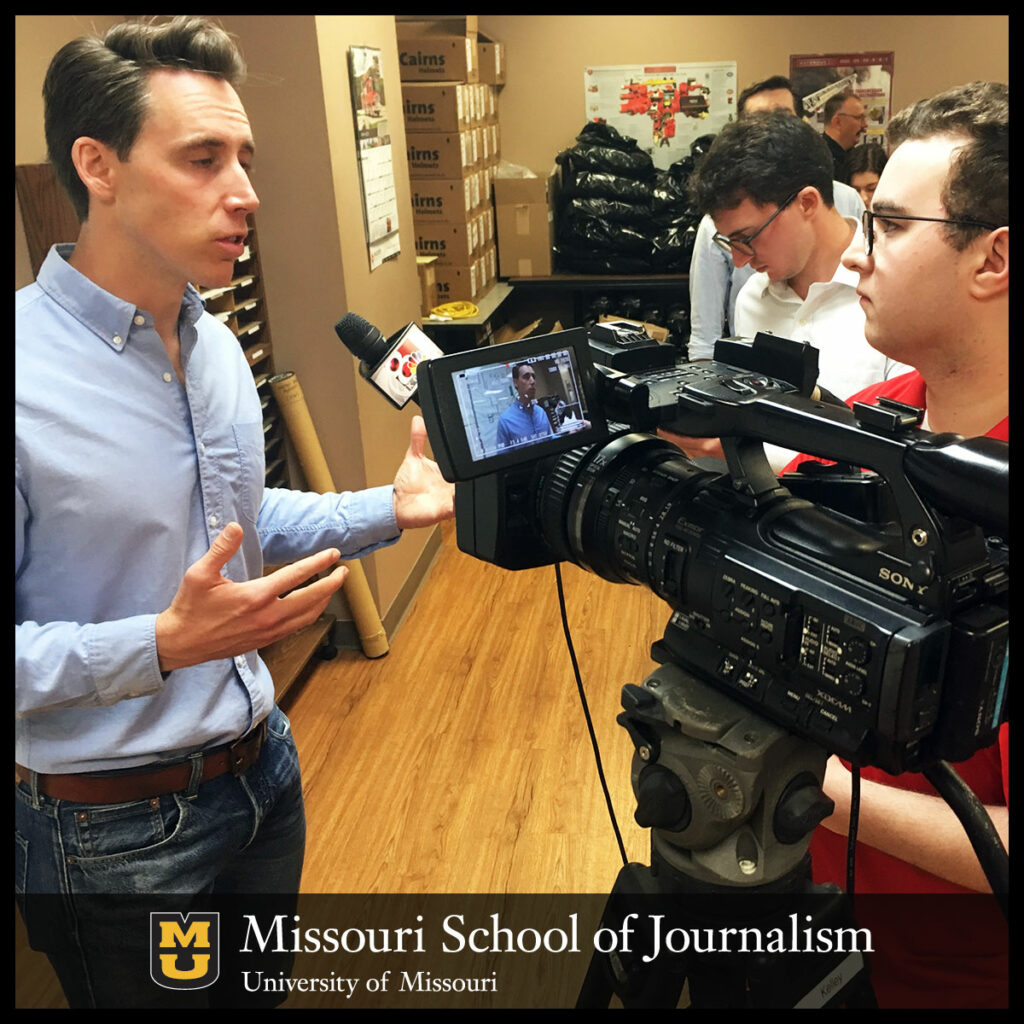 U.S. Senator Josh Hawley with Spencer Humphrey