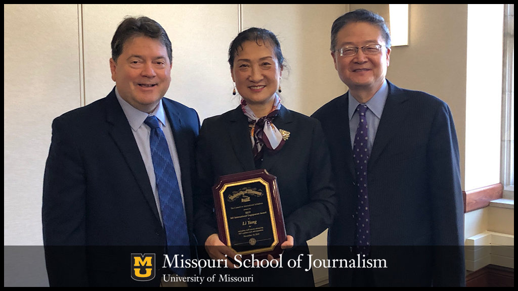 Li Yang awarded University of Missouri 2019 International Engagement Award