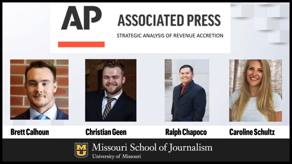 Team Associated Press: Brett Calhoun, Christian Geen, Ralph Chapoco and Caroline Schultz