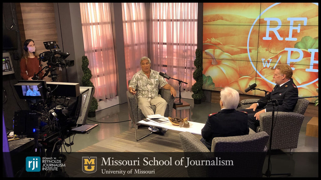 "Radio Friends with Paul Pepper" is just one of the programs that will make use of the new set in the RJI studio.