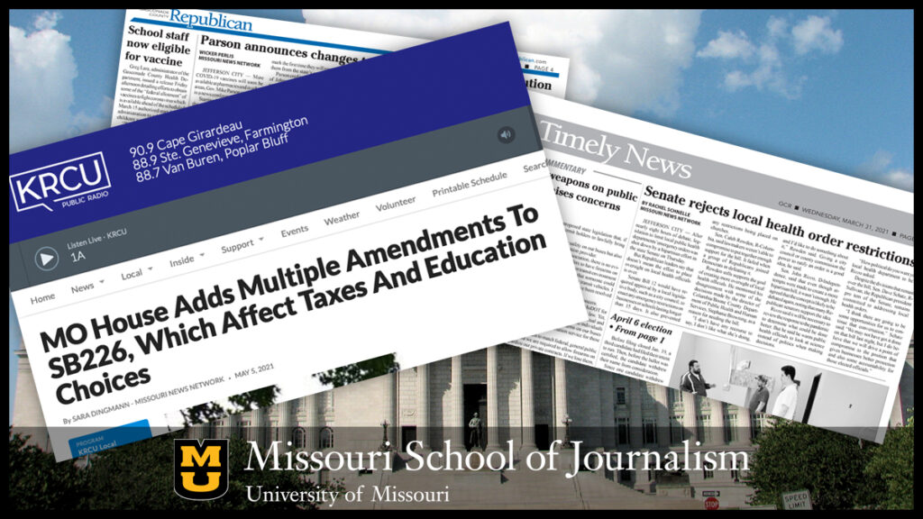 Missouri School of Journalism’s legislative reporting program helps fill gaps for community news producers, provides necessary state news for communities