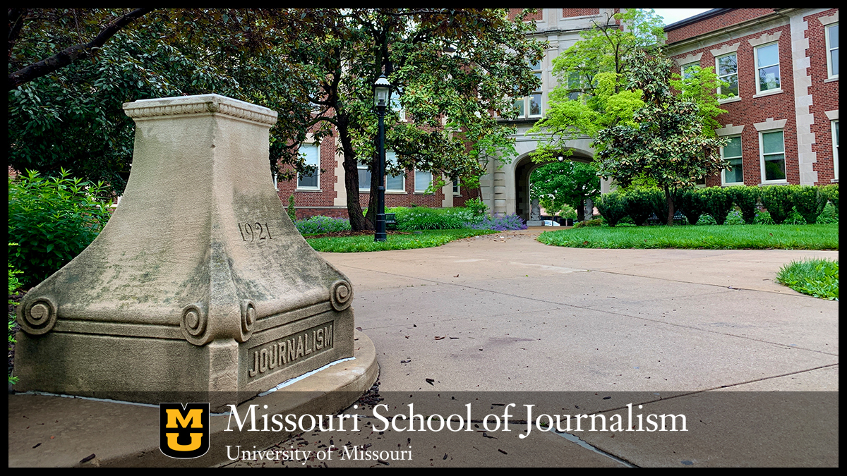 University of Missouri School of Journalism sundial and arch