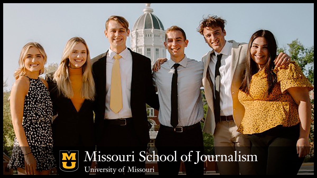 Photo of PR Committee and Tri-Director Jackson Ptasienski From left to right: Jess Janorschke, Abby Blasingame, Tri-Director Jackson Ptasienski, Jared Fisch, Andrew Moore, Karsen Idelman