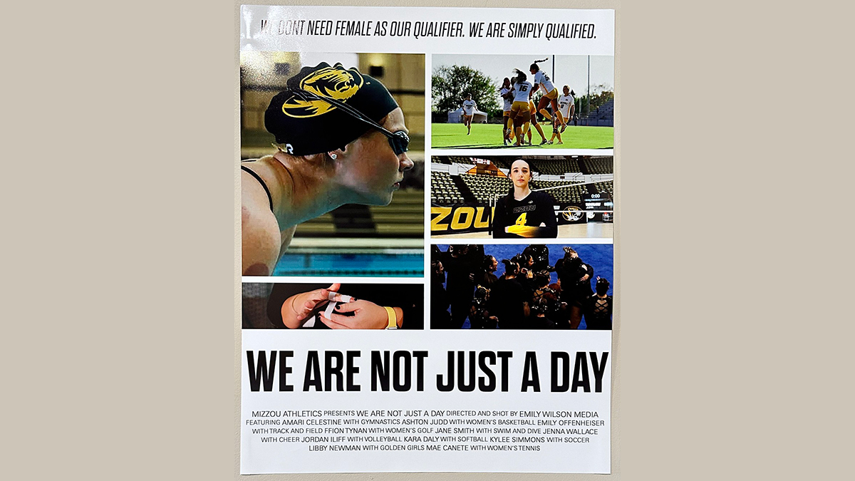Poster for Emily Wilson's video, "We Are Not Just a Day.