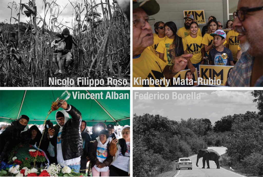 Four photos by Nicolo Filippo Roso, Kimberly Mata-Rubio, Vincent Alban and Federico Forella.