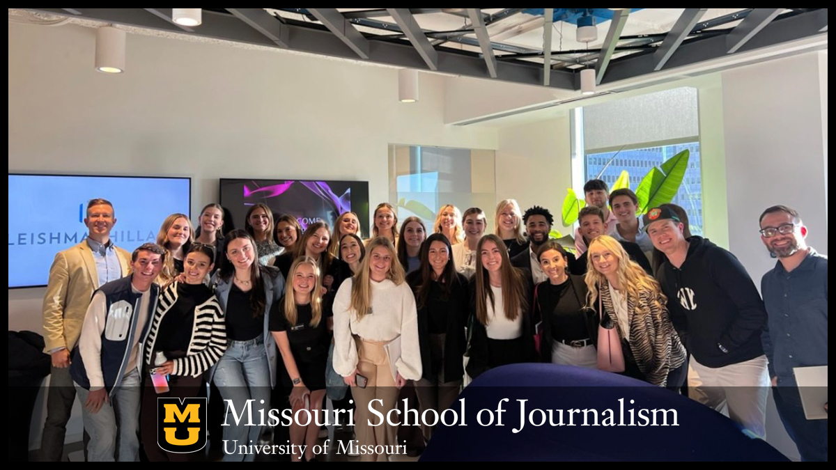 The Missouri School of Journalism's student chapter of the American Advertising Federation (AAF) during their trip to Dallas, Nov. 13–14, 2024.