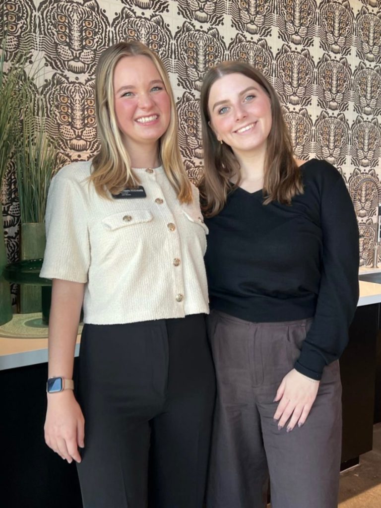 AAF President Maggie McCready (L) and AAF member Julia Frankel during the group's agency trip to Dallas, Nov. 13–14, 2024.