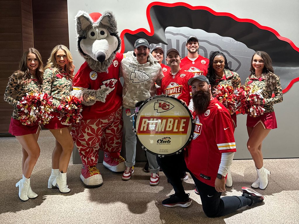 Trevor Lerit, KC Wolf and crew