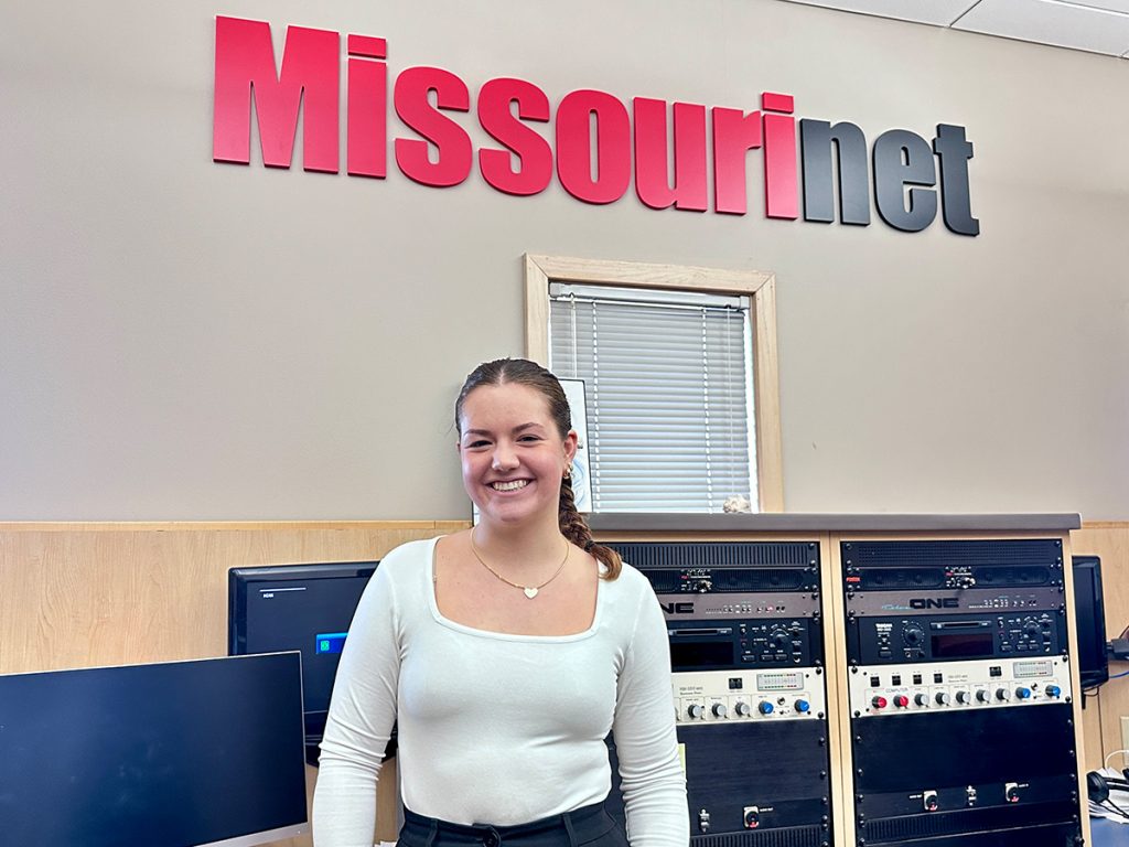 Elise Newman at Missourinet in Jefferson City, Missouri.