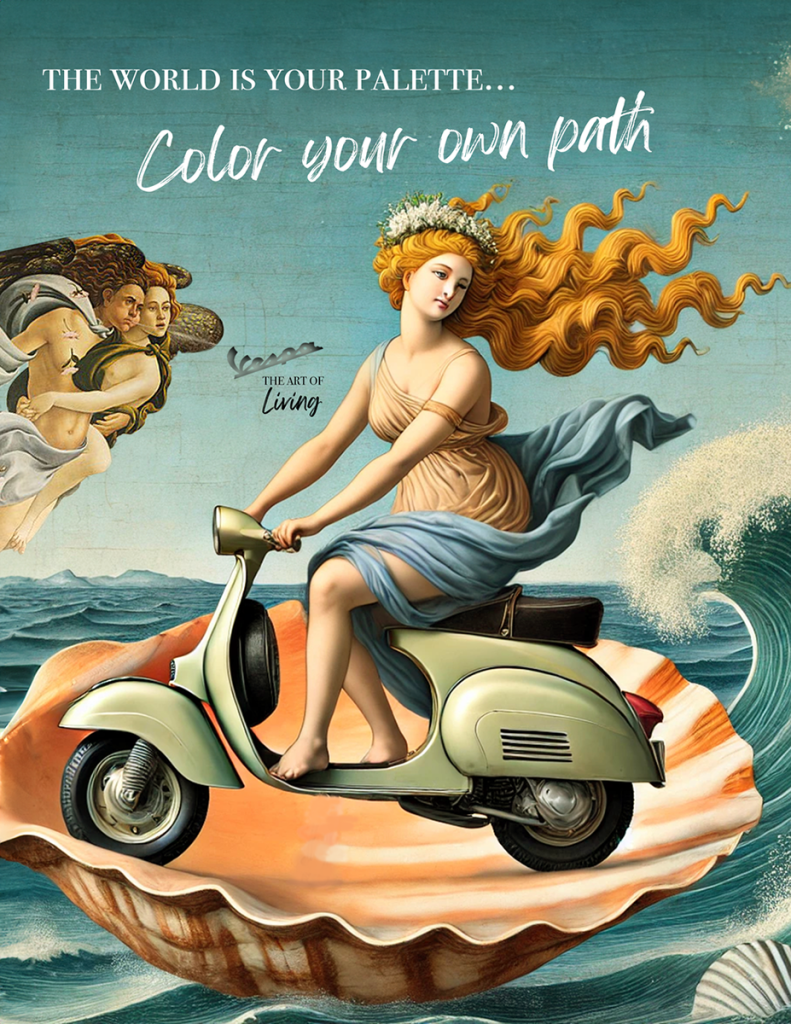 Vespa: The world is your palette.... Color your own path