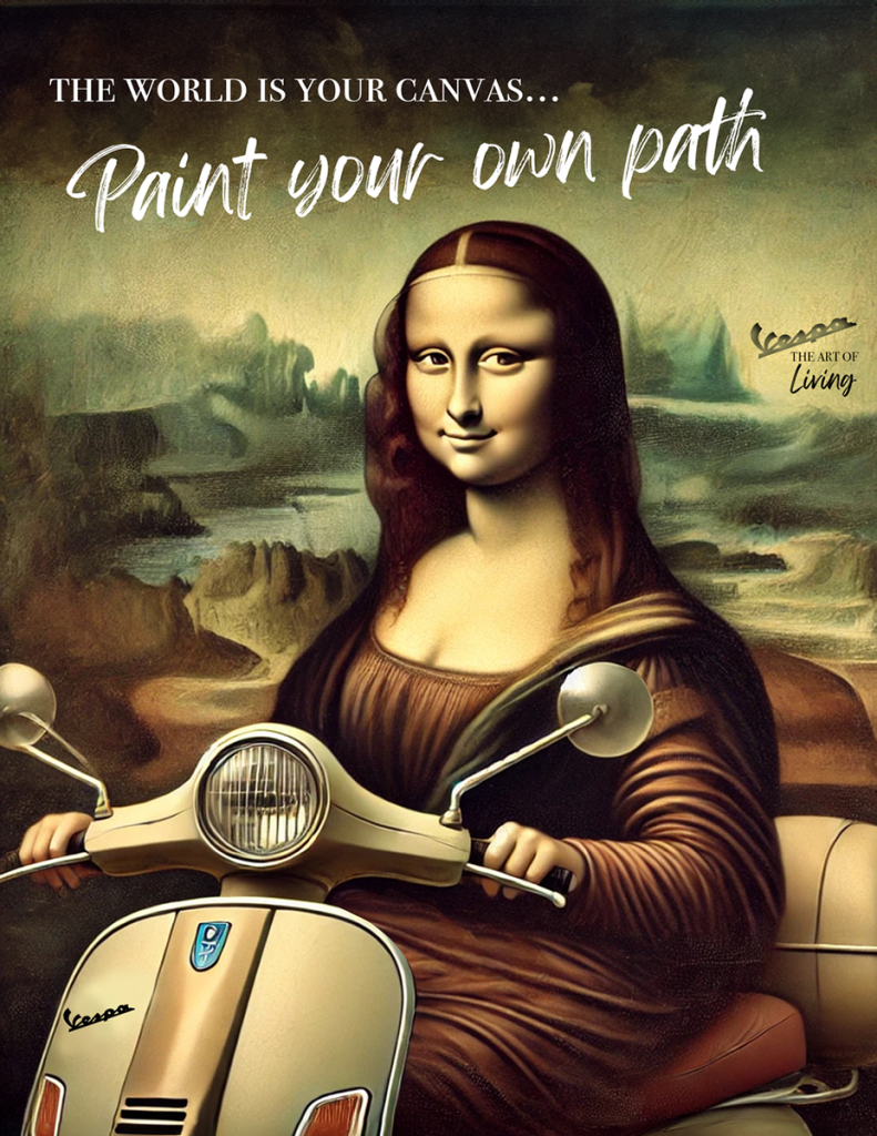 Vespa: The world is your canvas.... Paint your own path.