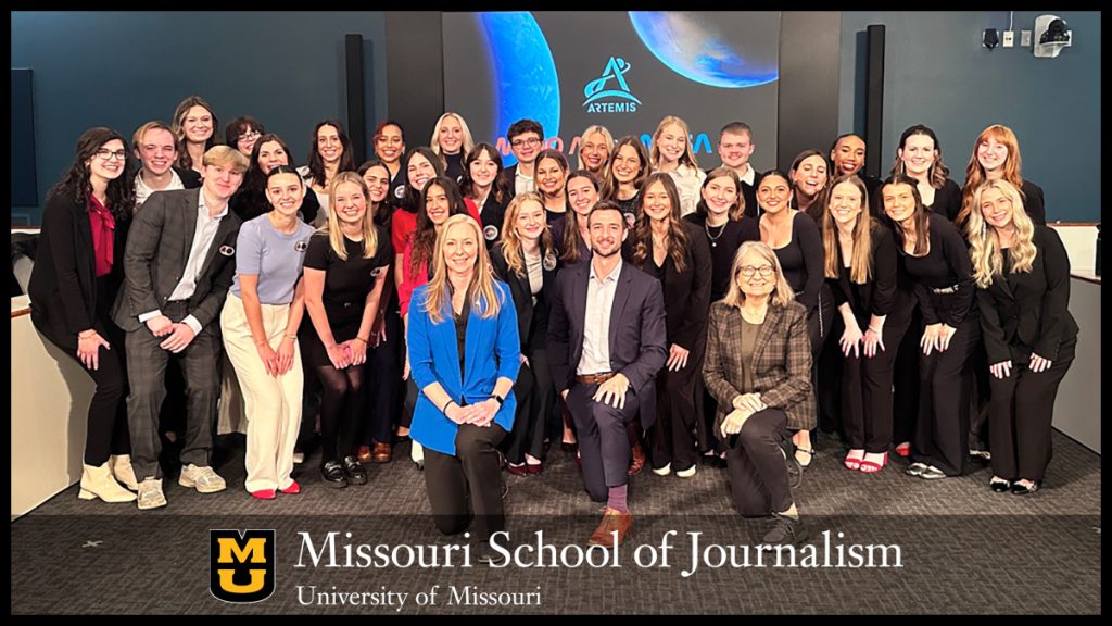 Three MOJO Ad teams -- Team Atlas, Team Chroma and Team Sonder -- presented plans to NASA to promote its Artemis program on Dec. 4, 2024, in Smith Forum. Photo by Nate Brown | copyright: 2024 - Curators of the University of Missouri