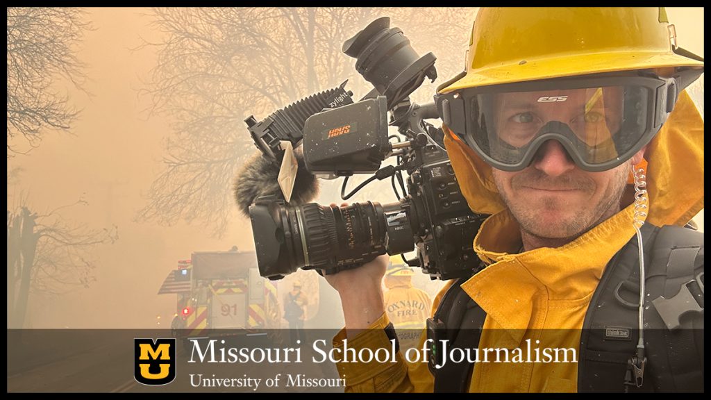 John Schreiber covers the fast-moving, wind-driven "Mountain Fire" in Camarillo, California in November 2024, which burned nearly 20,000 acres and destroyed 243 structures.