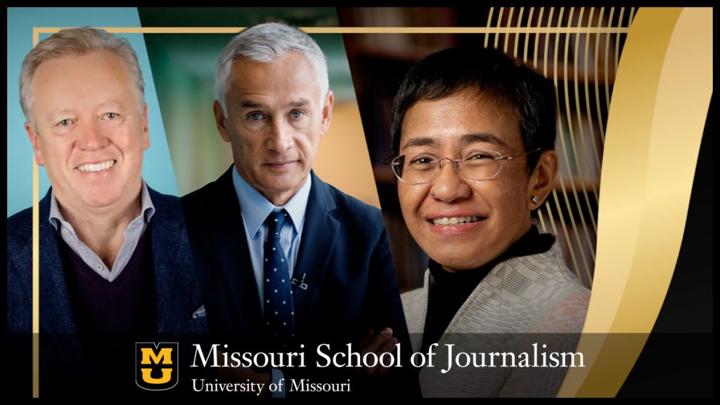 2025 Missouri Honor Medal Recipients John Saunders, Jorge Ramos and Maria Ressa